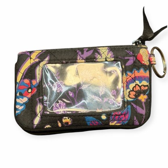 VERA BRADLEY Women’s Multicolor Floral ID Wristlet Card Case Small - Picture 2 of 5